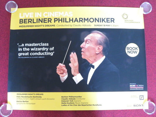 BERLINER PHILHARMONIKA MIDSUMMER NIGHT'S DREAMS UK QUAD ROLLED POSTER 2013 Rendezvous Cinema Movie posters