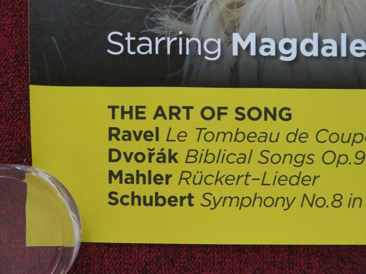 BERLINER PHILHARMONIKA: THE ART OF SONG UK QUAD ROLLED POSTER 2012 Rendezvous Cinema Movie posters