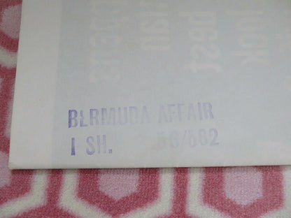 BERMUDA AFFAIR FOLDED US ONE SHEET POSTER KIM HUNTER GARY MERRILL 1956 Movie posters