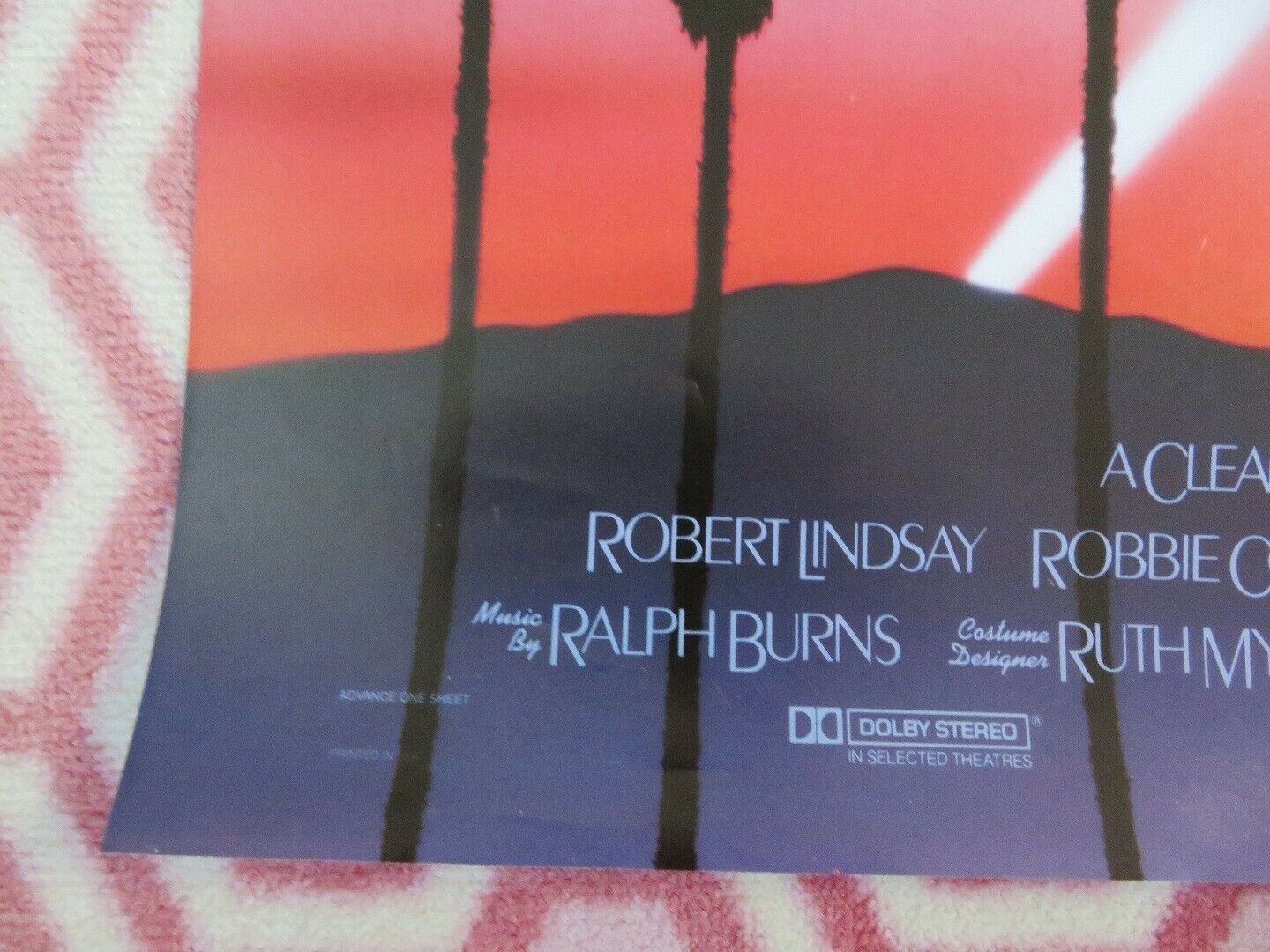 BERT RIGBY YOU'RE A FOOL US ADVANCED ONE SHEET POSTER ROBBIE COLTRANE Movie posters