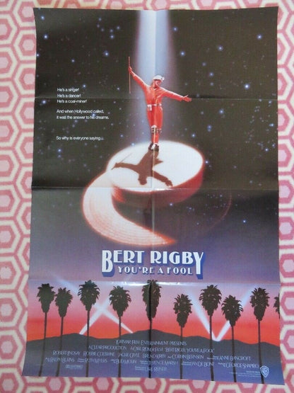 BERT RIGBY YOU'RE A FOOL US ADVANCED ONE SHEET POSTER ROBBIE COLTRANE Movie posters