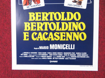 BERTOLDO, BERTOLDINO AND CACASENNO ITALIAN LOCANDINA POSTER UGO TOGNAZZI 1984 Rendezvous Cinema Movie posters