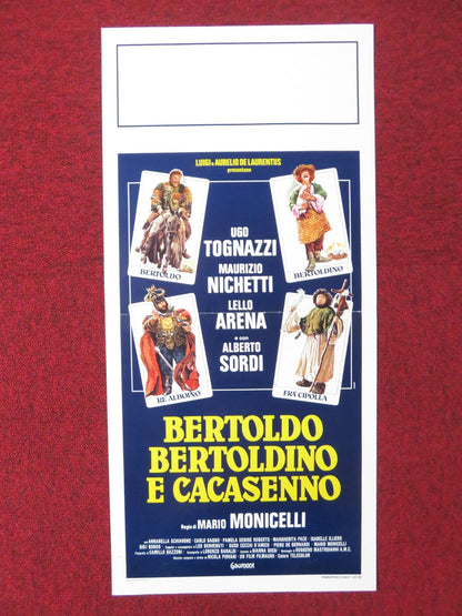 BERTOLDO, BERTOLDINO AND CACASENNO ITALIAN LOCANDINA POSTER UGO TOGNAZZI 1984 Rendezvous Cinema Movie posters