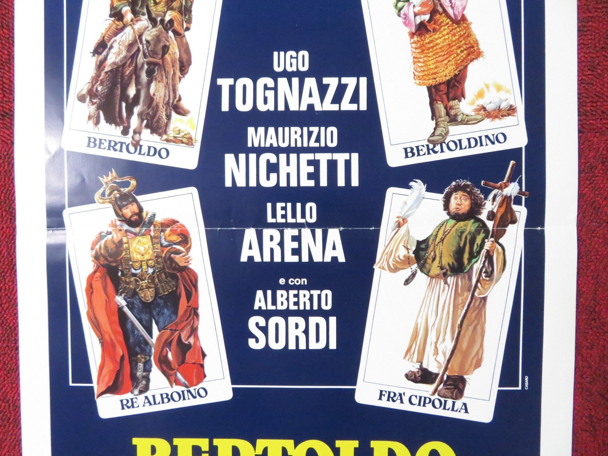 BERTOLDO, BERTOLDINO AND CACASENNO ITALIAN LOCANDINA POSTER UGO TOGNAZZI 1984 Rendezvous Cinema Movie posters
