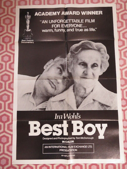 BEST BOY FOLDED US ONE SHEET POSTER IRA WOHL 1979 Movie posters