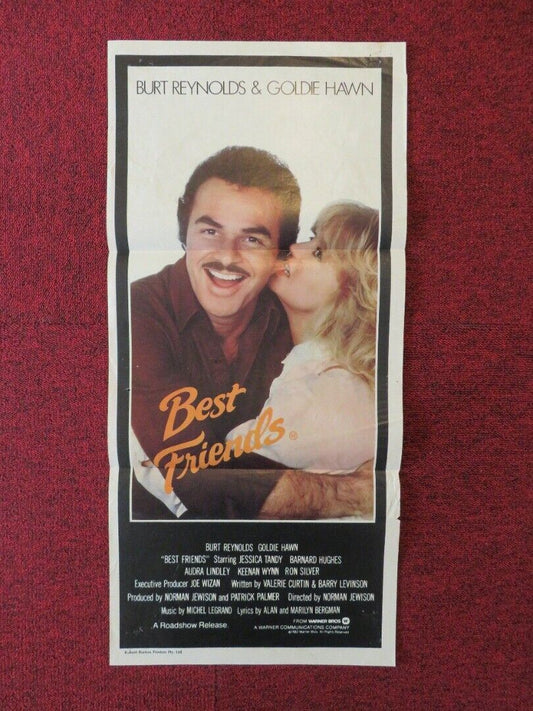 BEST FRIENDS FOLDED AUSTRALIAN DAYBILL POSTER Burt Reynolds Goldie Hawn 1982 - Rendezvous Cinema