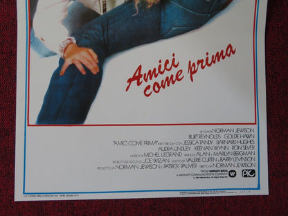 BEST FRIENDS ITALIAN LOCANDINA (27.5"x13") POSTER BURT REYNOLDS GOLDIE HAWN 1985 Movie posters