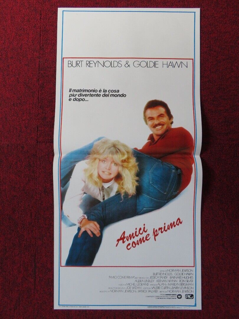 BEST FRIENDS ITALIAN LOCANDINA (27.5"x13") POSTER BURT REYNOLDS GOLDIE HAWN 1985 Movie posters