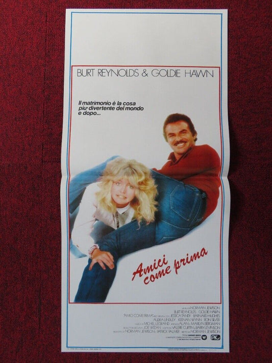 BEST FRIENDS ITALIAN LOCANDINA (27.5"x13") POSTER BURT REYNOLDS GOLDIE HAWN 1985 Movie posters