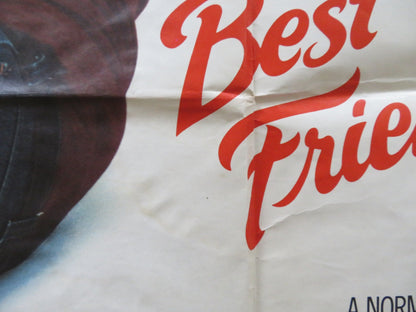 BEST FRIENDS UK QUAD POSTER FOLDED BURT REYNOLDS GOLDIE HAWN 1983 Rendezvous Cinema Movie posters