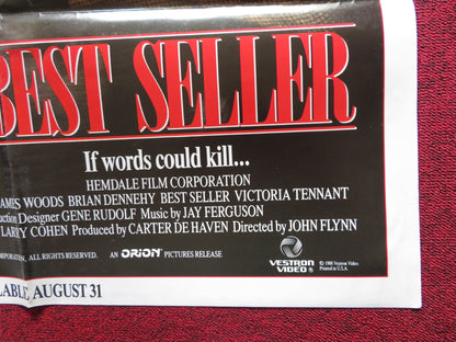 BEST SELLER FOLDED US ONE SHEET POSTER JAMES WOODS BRIAN DENNEHY 1988 Rendezvous Cinema Movie posters