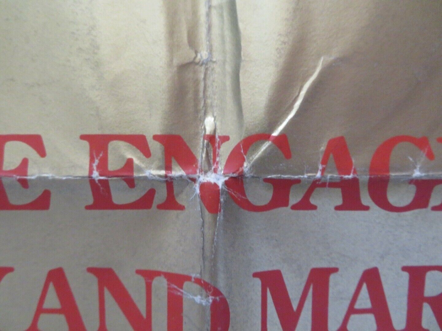 BETRAYAL FOLDED US ONE SHEET POSTER JEREMY IRONS BEN KINGSLEY 1983 - Rendezvous Cinema