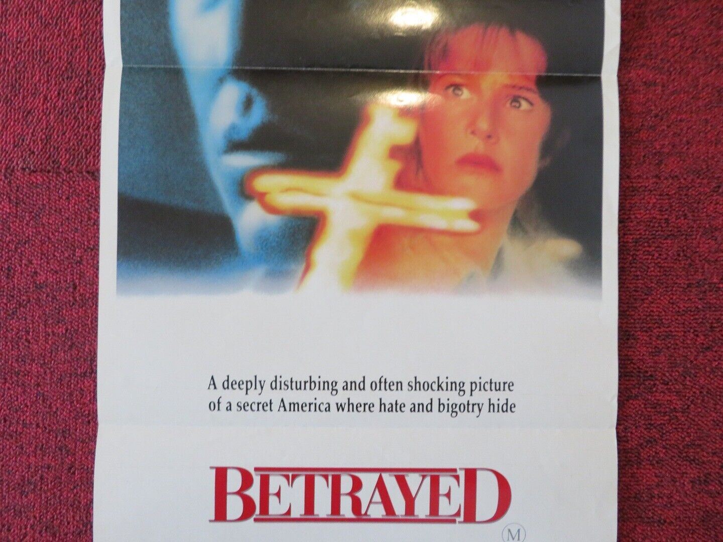 BETRAYED FOLDED AUSTRALIAN DAYBILL POSTER Debra Winger Tom Berenger 1988 - Rendezvous Cinema