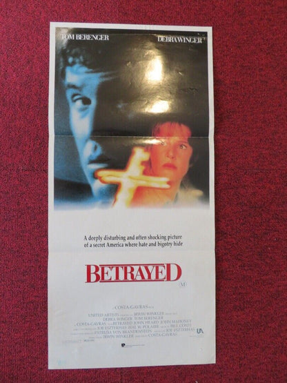 BETRAYED FOLDED AUSTRALIAN DAYBILL POSTER Debra Winger Tom Berenger 1988 - Rendezvous Cinema