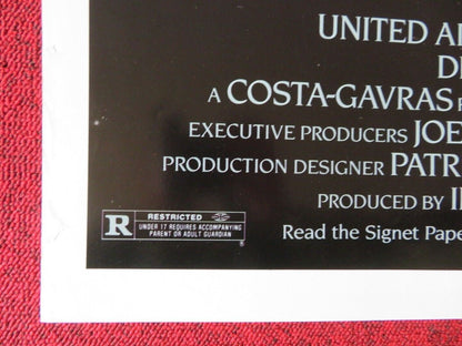 BETRAYED FOLDED US ONE SHEET POSTER DEBRA WINGER TOM BERENGER 1988 Movie posters