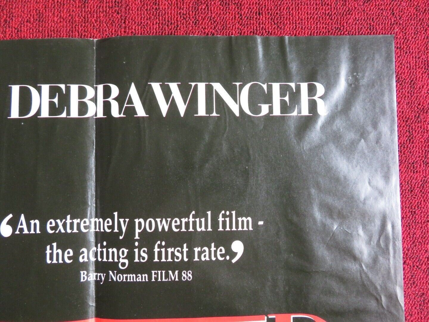 BETRAYED UK QUAD POSTER DEBRA WINGER TOM BERENGER 1988 Movie posters