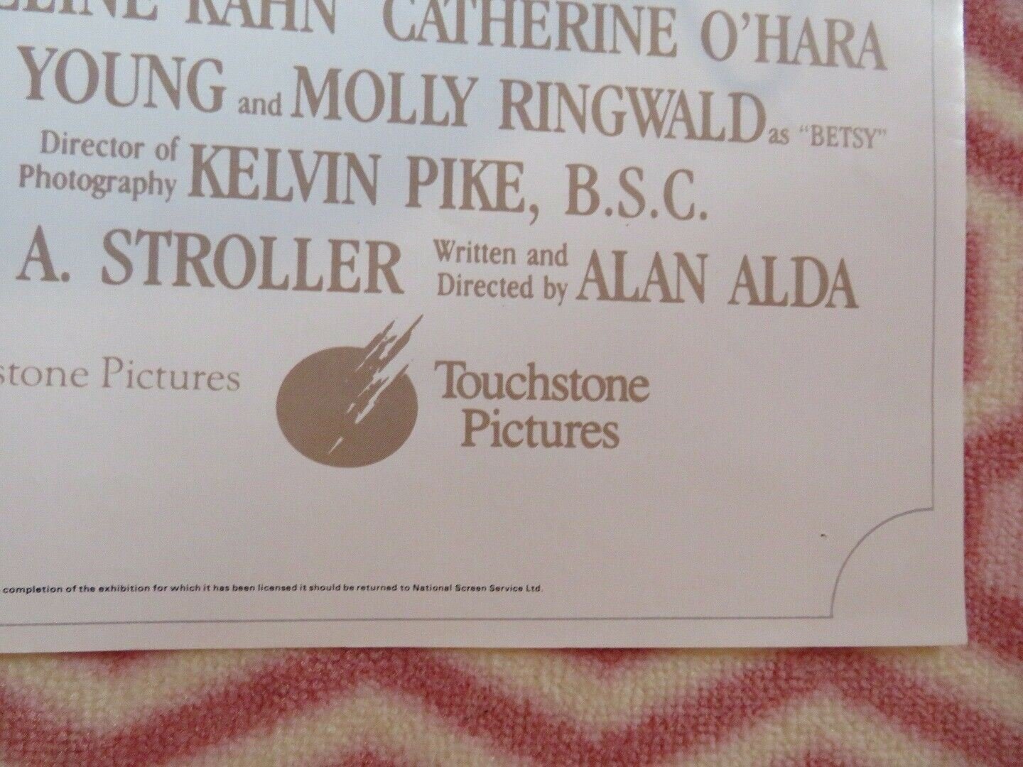 BETSY'S WEDDING BRITISH QUAD (30"x 40") POSTER ALAN ALDA JOE PESCI BURT YOUNG Movie posters