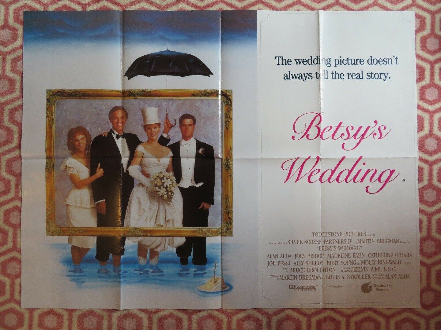 BETSY'S WEDDING BRITISH QUAD (30"x 40") POSTER ALAN ALDA JOE PESCI BURT YOUNG Movie posters