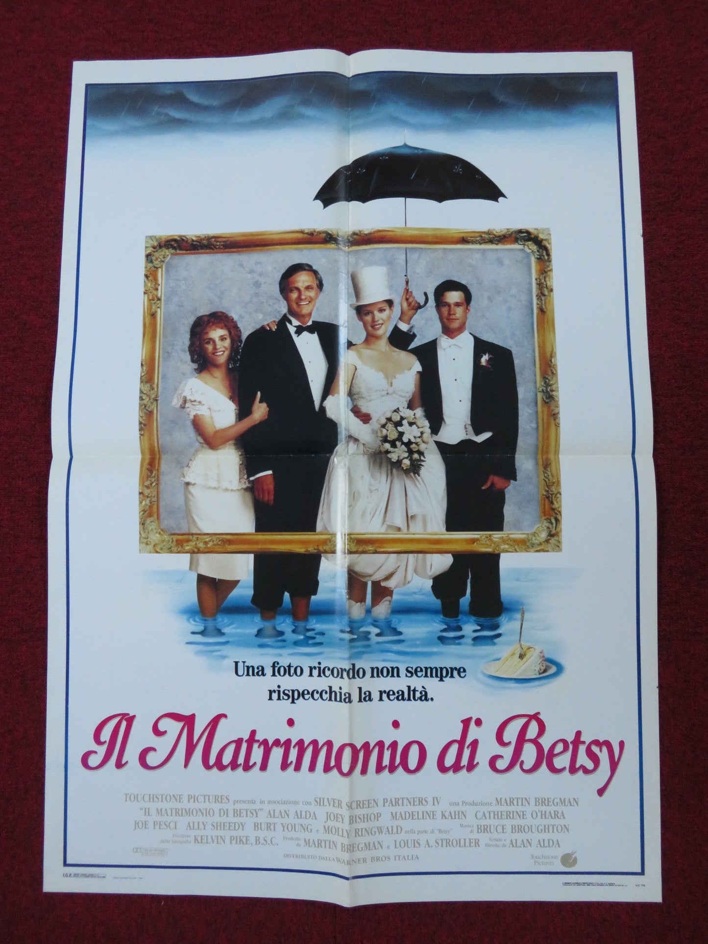BETSY'S WEDDING ITALIAN FOGLIO POSTER ALAN ALDA MOLLY RINGWALD 1990 Rendezvous Cinema Movie posters