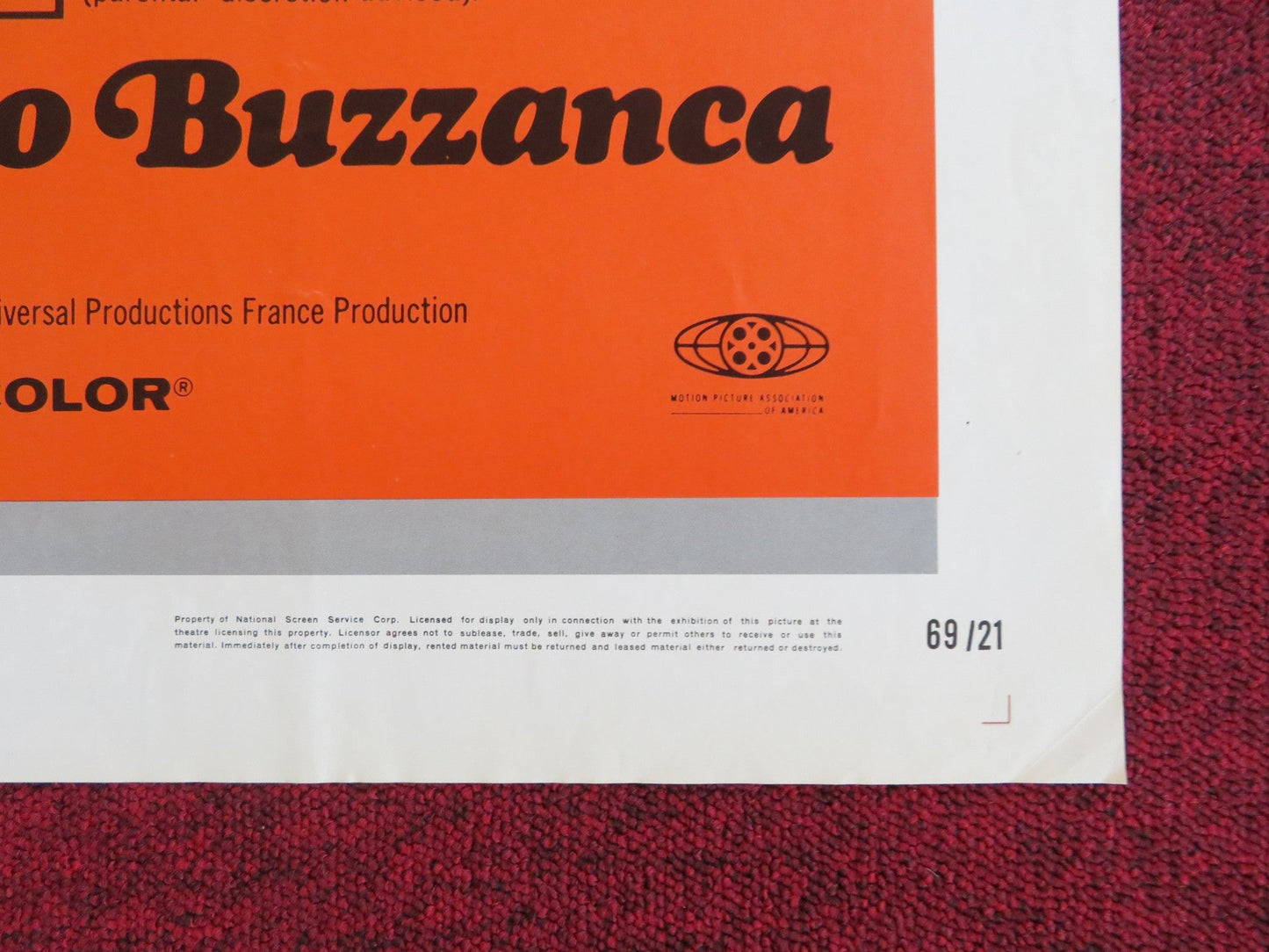 BETTER A WIDOW FOLDED US ONE SHEET POSTER VIRNA LISI PETER MCENERY 1969 Rendezvous Cinema Movie posters