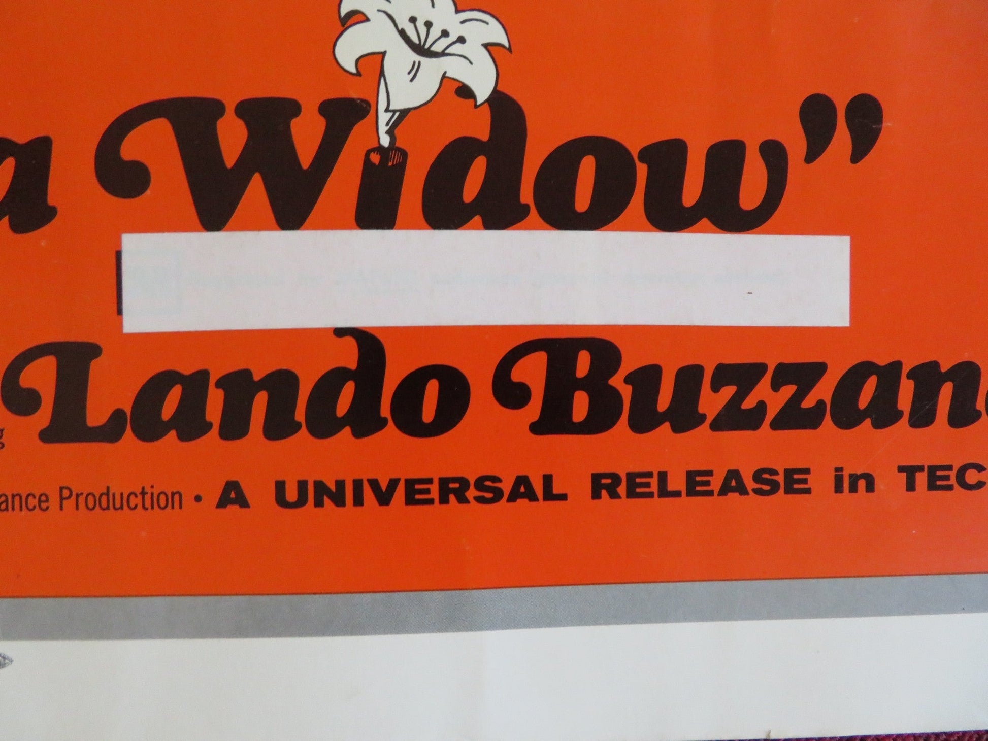 BETTER A WIDOW US HALF SHEET (22"x 28") POSTER VIRNA LISI PETER MCENERY 1969 Rendezvous Cinema Movie posters