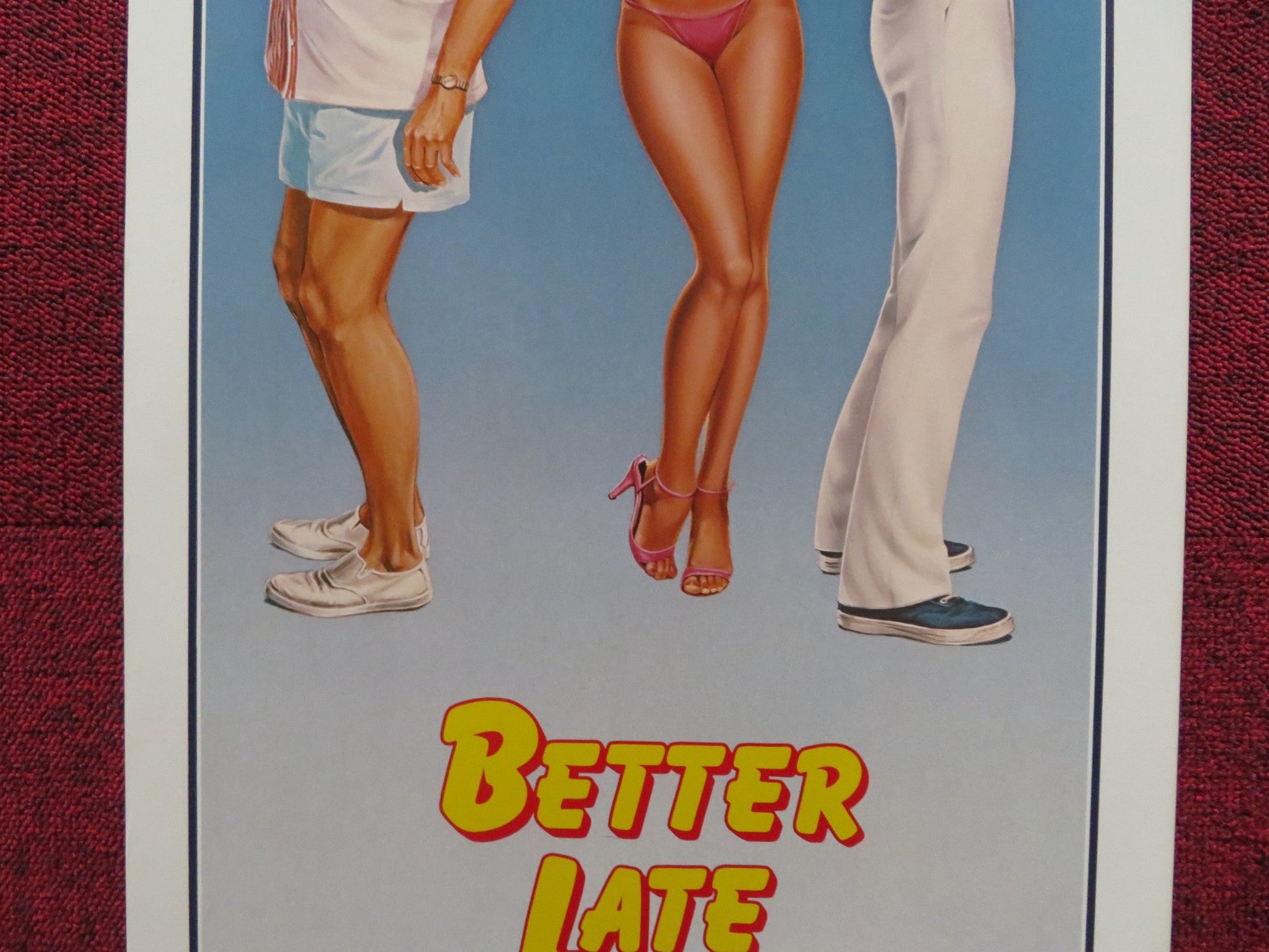 BETTER LATE THAN NEVER US INSERT (14"x 36") POSTER ART CARNEY MAGGIE SMITH 1983 Rendezvous Cinema Movie posters