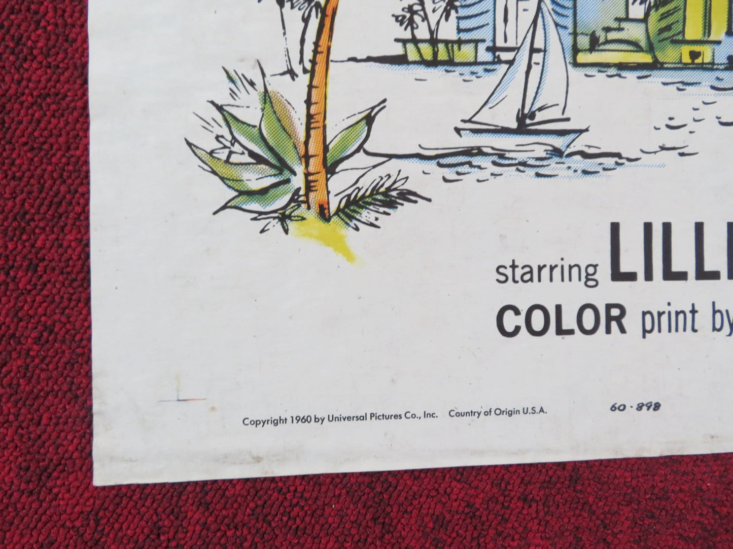 BETWEEN TIME AND ETERNITY FOLDED US ONE SHEET POSTER LILLI PALMER W. BIRGEL 1960 Rendezvous Cinema Movie posters