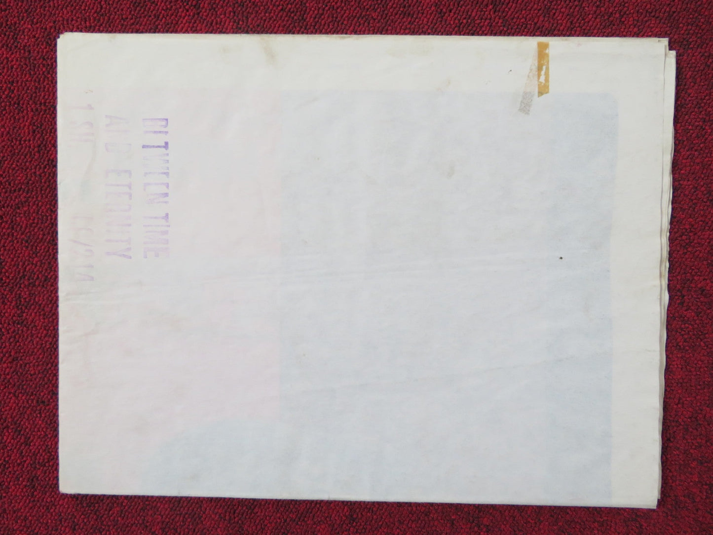 BETWEEN TIME AND ETERNITY FOLDED US ONE SHEET POSTER LILLI PALMER W. BIRGEL 1960 Rendezvous Cinema Movie posters