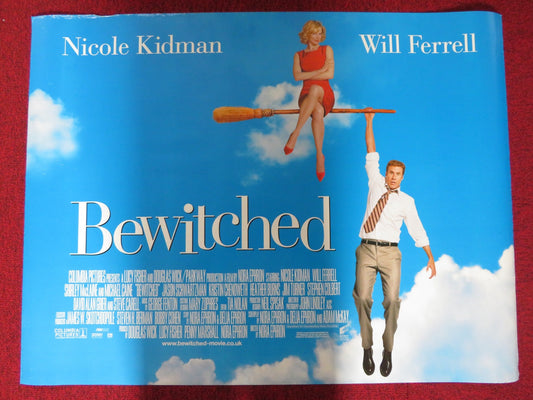 BEWITCHED UK QUAD (30"x 40") ROLLED POSTER WILL FERRELL NICOLE KIDMAN 2005 Rendezvous Cinema Movie posters