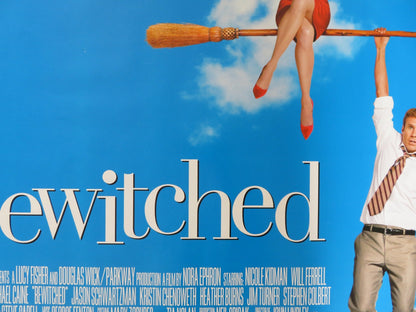 BEWITCHED UK QUAD (30"x 40") ROLLED POSTER WILL FERRELL NICOLE KIDMAN 2005 Rendezvous Cinema Movie posters