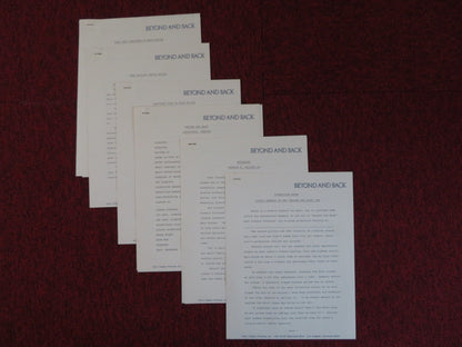 BEYOND AND BACK PRESSKIT + PHOTOS SUNN CLASSIC PICTURES INC. BRAD CRANDALL 1978 Rendezvous Cinema Movie posters