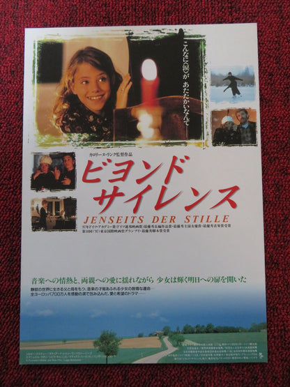 BEYOND SILENCE JAPANESE CHIRASHI (B5) POSTER SYLVIE TESTUD HOWIE SEAGO 1996 Rendezvous Cinema Movie posters