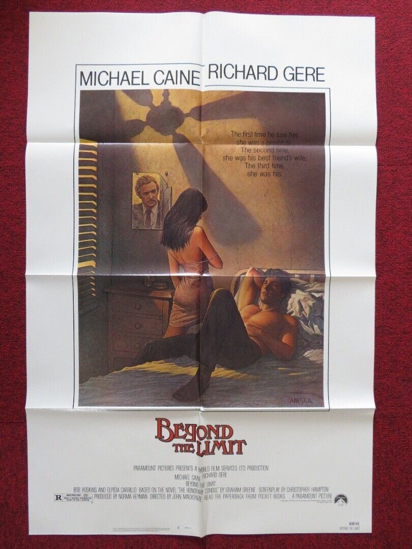 BEYOND THE LIMIT FOLDED US ONE SHEET POSTER MICHAEL CAINE RICHARD GERE 1983 Movie posters