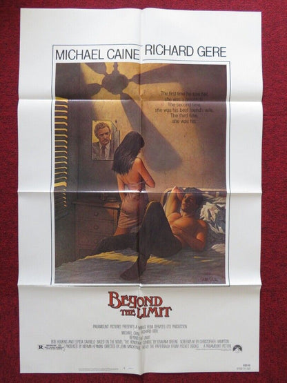BEYOND THE LIMIT FOLDED US ONE SHEET POSTER MICHAEL CAINE RICHARD GERE 1983 Movie posters
