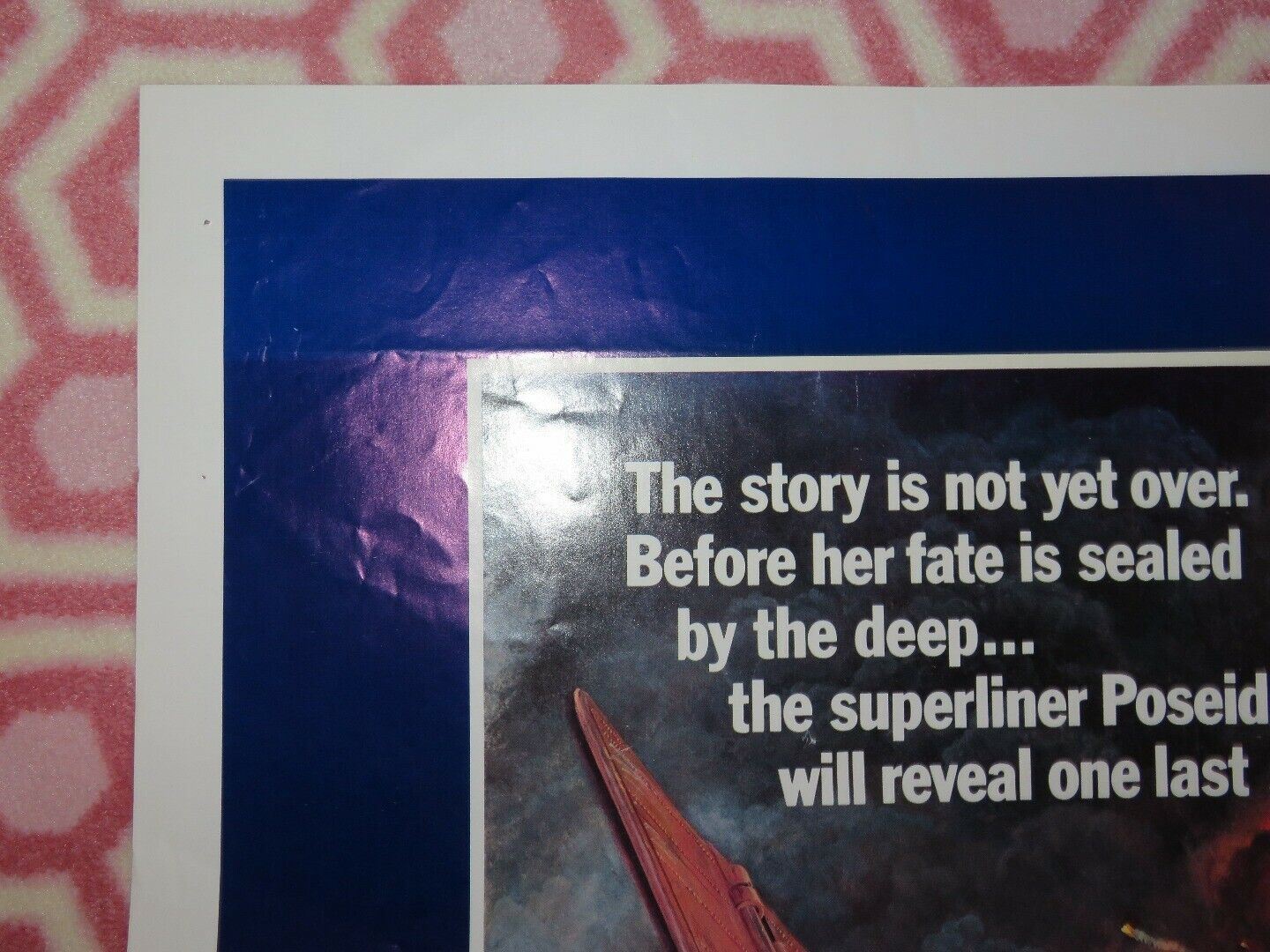 BEYOND THE POSEIDON ADVENTURE FOLDED US ONE SHEET POSTER MICHAEL CAINE 1979 Movie posters