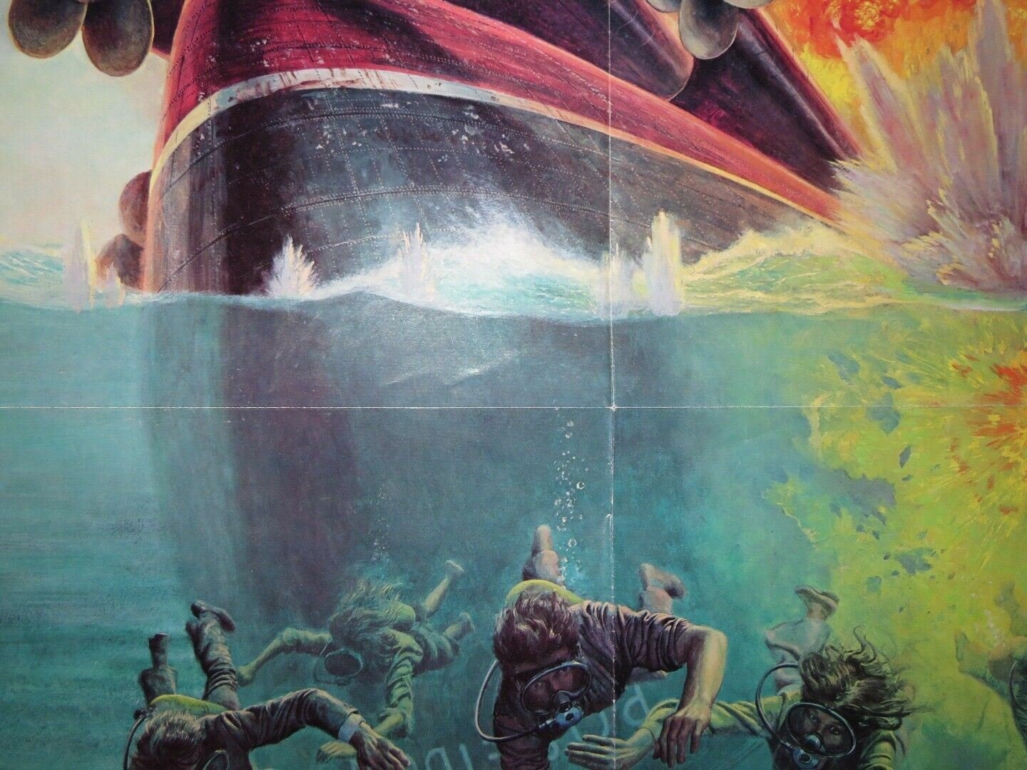 BEYOND THE POSEIDON ADVENTURE FOLDED US ONE SHEET POSTER MICHAEL CAINE 1979 Movie posters