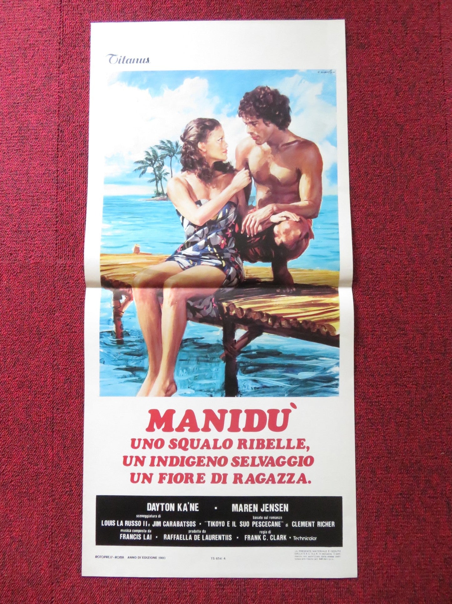 BEYOND THE REEF ITALIAN LOCANDINA POSTER DAYTON KA'NE MAREN JENSEN 1979 Rendezvous Cinema Movie posters