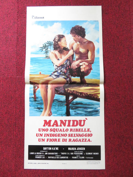 BEYOND THE REEF ITALIAN LOCANDINA POSTER DAYTON KA'NE MAREN JENSEN 1979 Rendezvous Cinema Movie posters