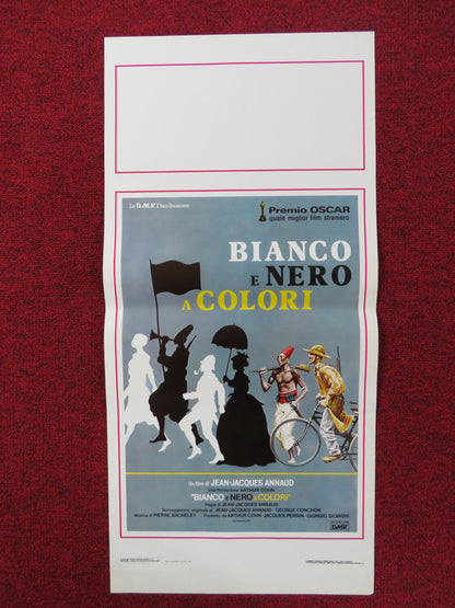 BIANCO E NERO A COLORI ITALIAN LOCANDINA POSTER JEAN CARMET JACQUES DUFILHO 1988 Rendezvous Cinema Movie posters
