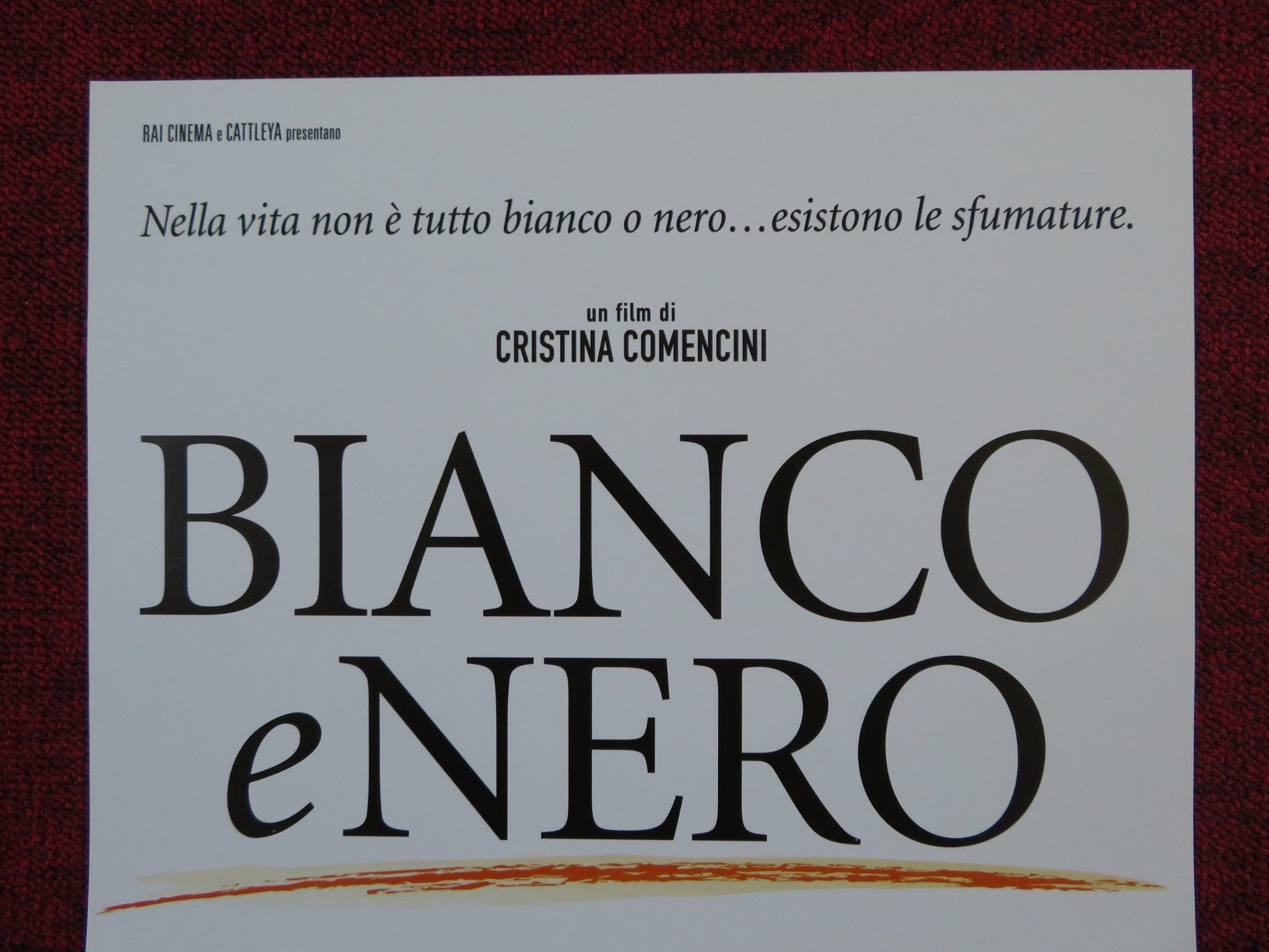 BIANCO E NERO ITALIAN LOCANDINA POSTER FABIO VOLO AMBRA ANGIOLINI 2008 Rendezvous Cinema Movie posters
