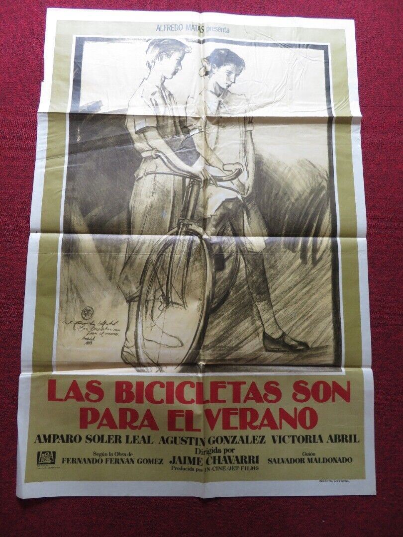 BICYCLES ARE FOR THE SUMMER FOLDED ARGENTINA ONE SHEET POSTER AMPARO SOLER - Rendezvous Cinema