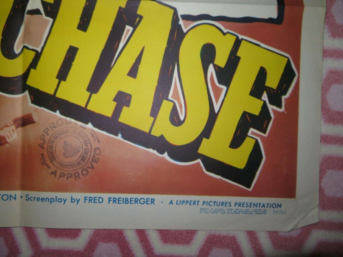 BIG CHASE US ONE SHEET POSTER GLENN LANGAN ADELE JERGENS LON CHANEY Movie posters