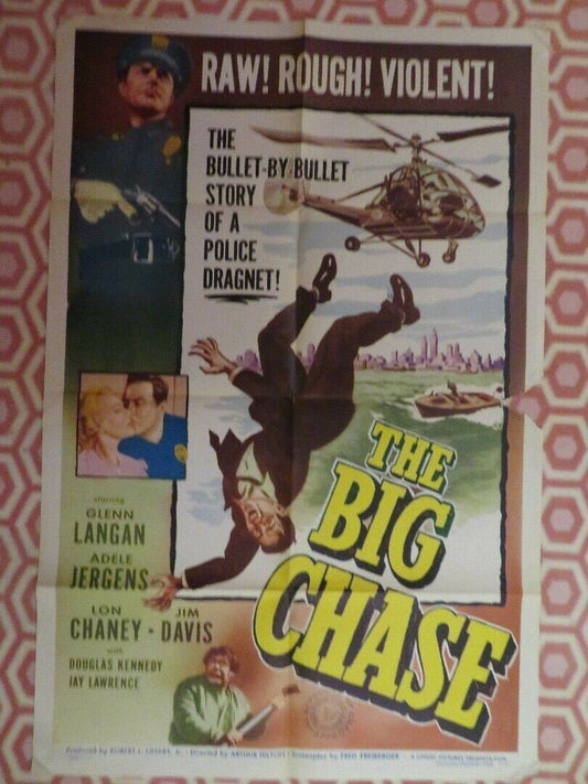 BIG CHASE US ONE SHEET POSTER GLENN LANGAN ADELE JERGENS LON CHANEY Movie posters