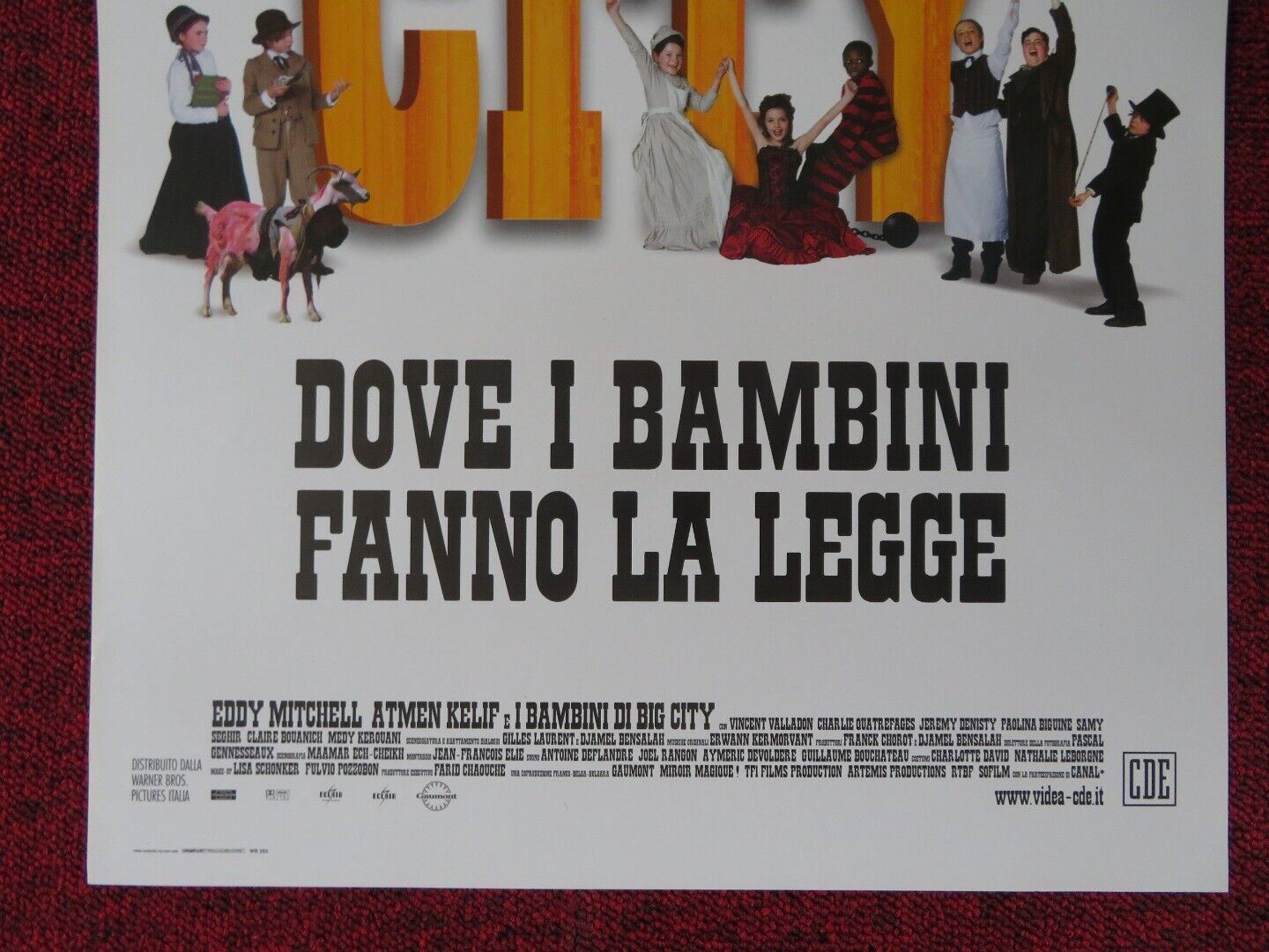 BIG CITY ITALIAN LOCANDINA (26.5"x12.5") POSTER DJAMEL BENSALAH 2007 Movie posters