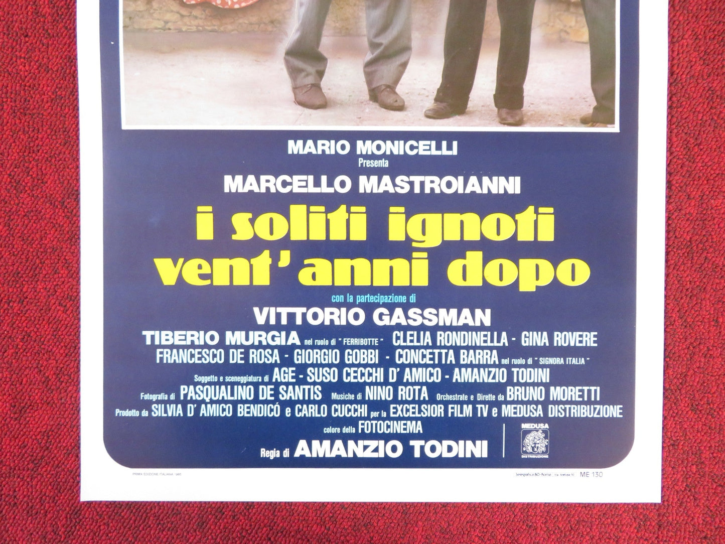 BIG DEAL AFTER 20 YEARS ITALIAN LOCANDINA POSTER MARCELLO MASTROIANNI 1985 Rendezvous Cinema Movie posters