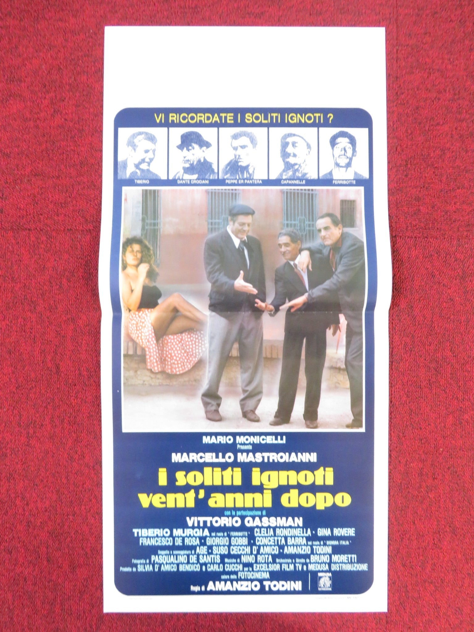BIG DEAL AFTER 20 YEARS ITALIAN LOCANDINA POSTER MARCELLO MASTROIANNI 1985 Rendezvous Cinema Movie posters