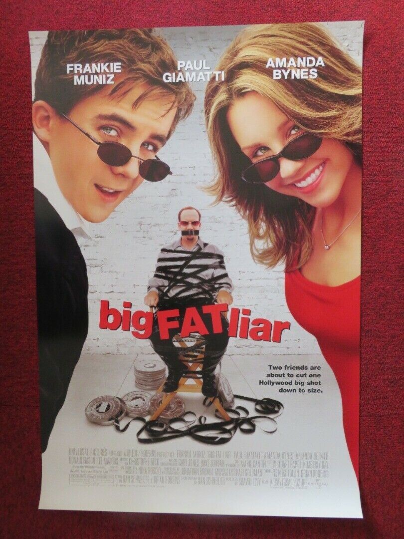 BIG FAT LIAR US ONE SHEET ROLLED POSTER PAUL GIAMATTI FRANKIE MUNIZ 2002 Movie posters