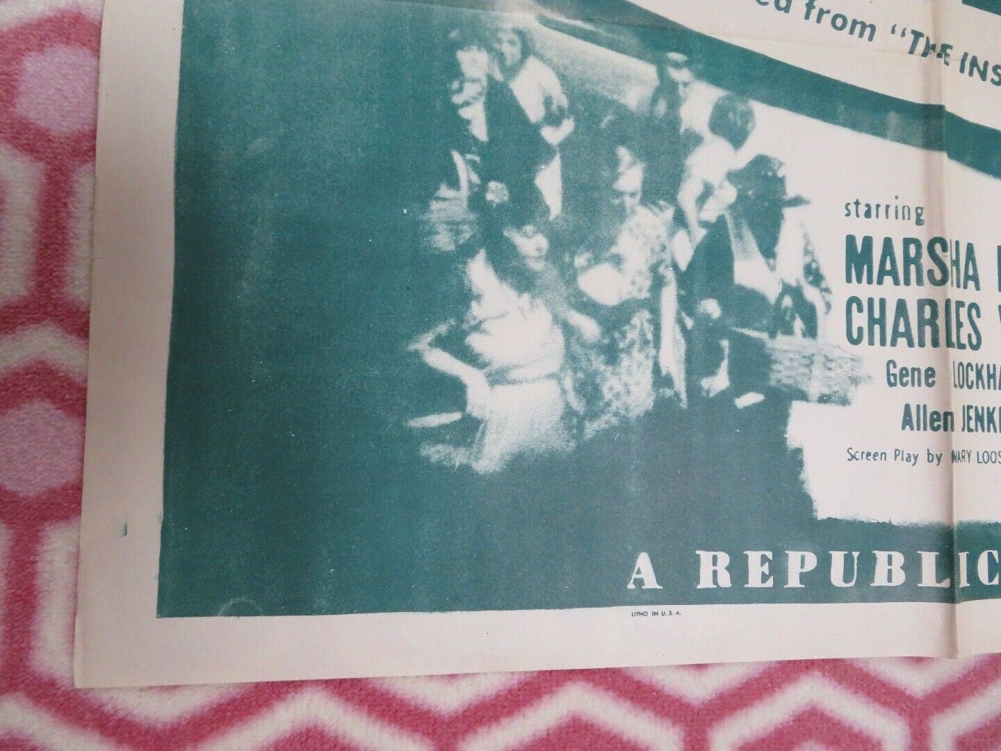 BIG GAMBLE / THE INSIDE STORY US ONE SHEET POSTER MARSHA HUNT 1954 Movie posters