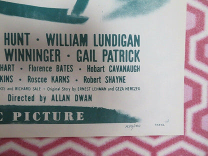 BIG GAMBLE / THE INSIDE STORY US ONE SHEET POSTER MARSHA HUNT 1954 Movie posters