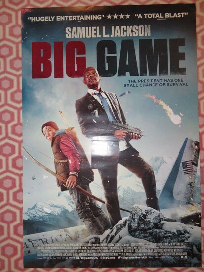 BIG GAME UK ONE SHEET (27"x 41") ROLLED POSTER SAMUEL L.JACKSON 2014 Rendezvous Cinema Movie posters